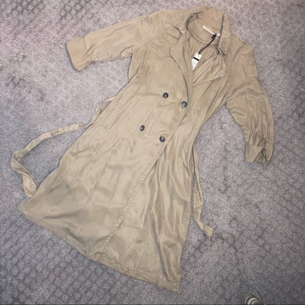 NWT Max Jeans Trench Coat - Picture 2 of 11